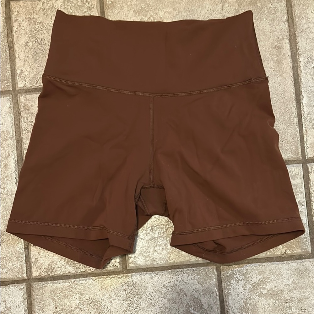 TNA Brown Bike Shorts High-Waisted - M
